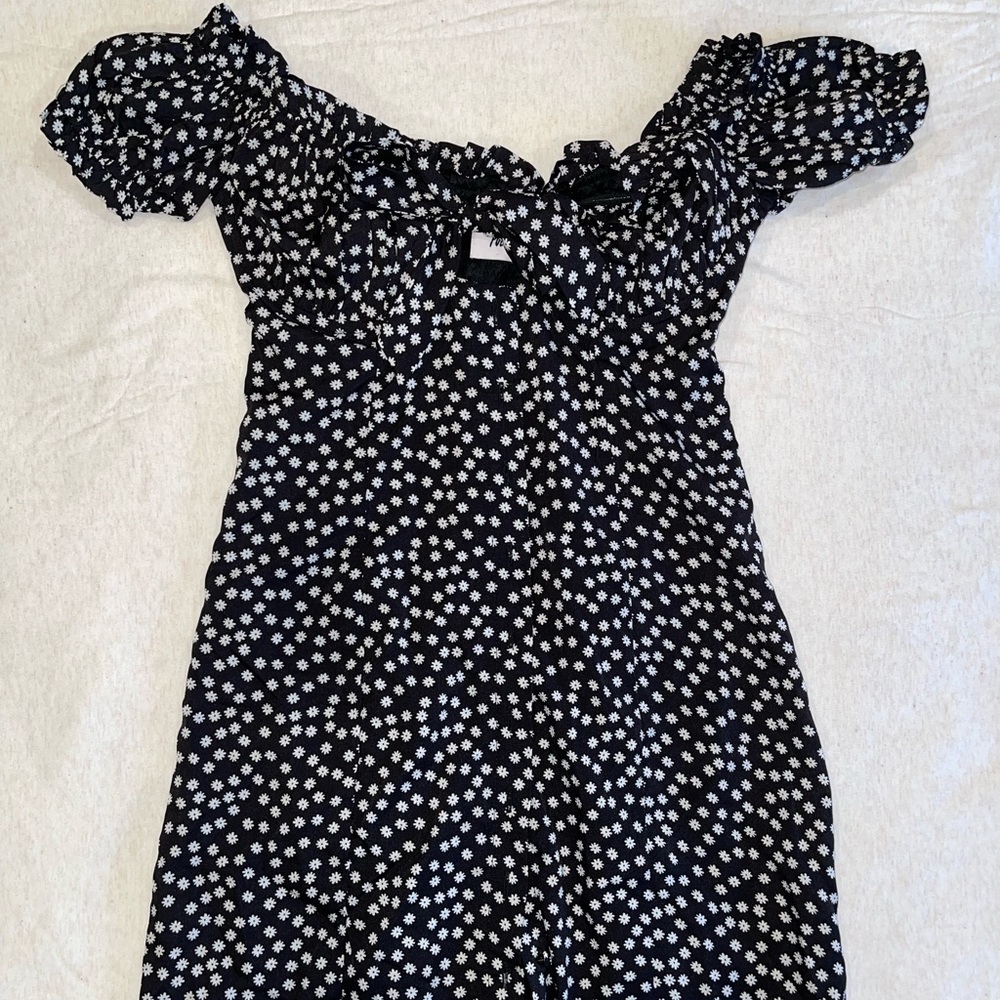 Black and White Mini Dress